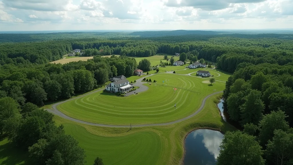 Aerial view residential and wooded land - property boundaries surveyed in Lakeville MA - land surveyor near me, Massachusetts land survey