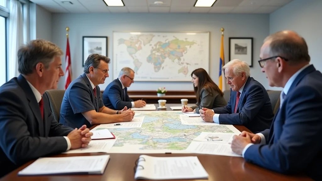 Massachusetts town hall officials and residents review property maps and land survey plans for regulatory compliance