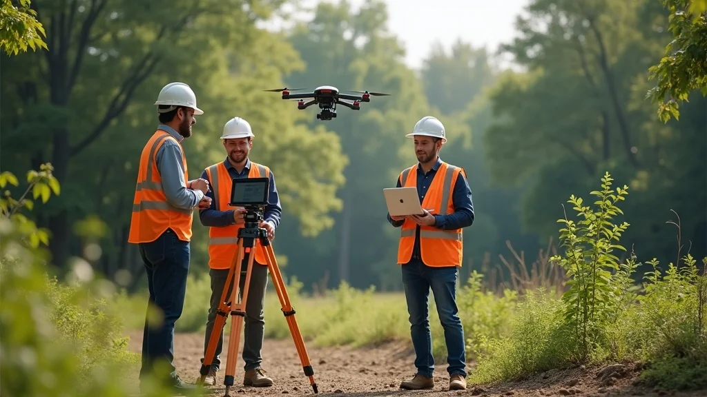 Technologically advanced surveying company near me: 3D laser scanner and drone used for site analysis in Lakeville, MA. Local expertise and state-of-the-art methods set Prime Engineering apart.